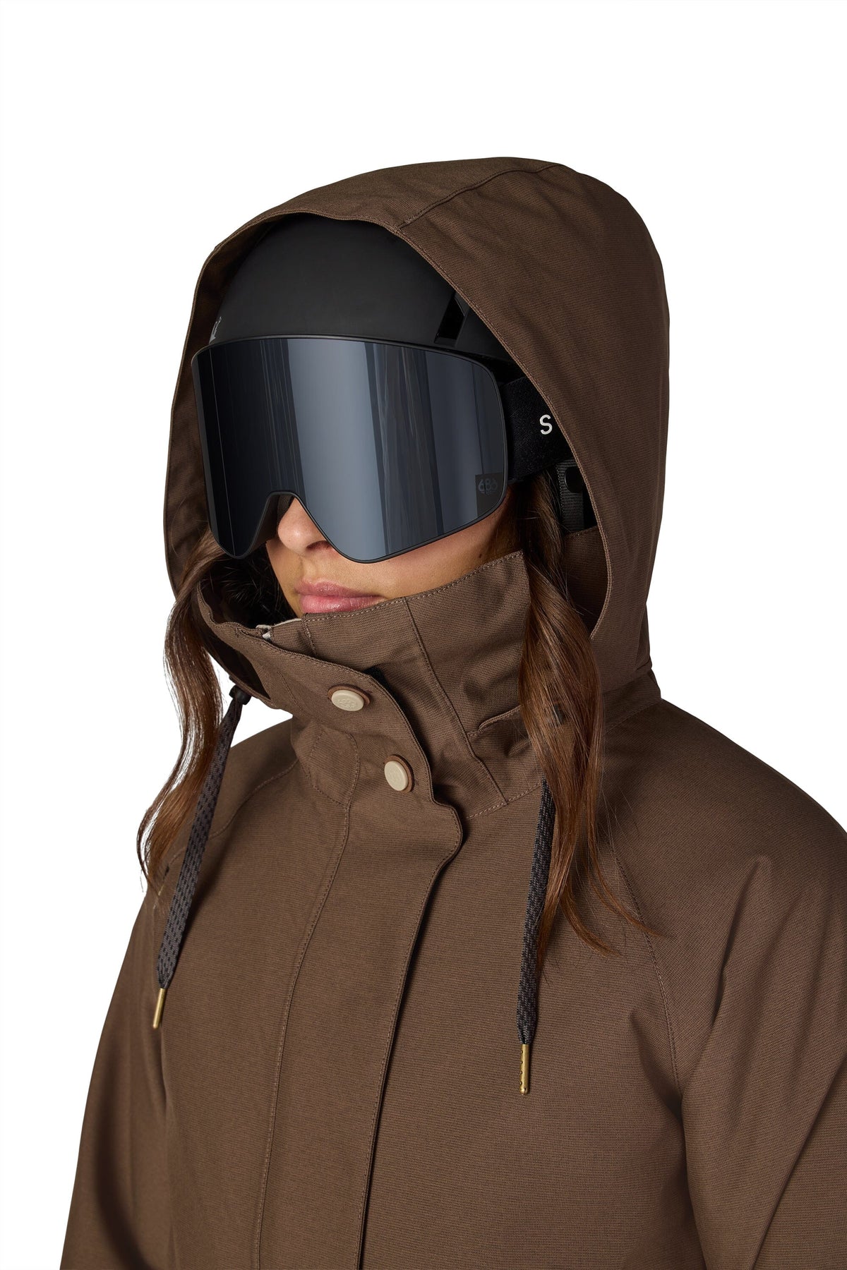 686 Women's Smarty 3-In-1 Spellbound Snow Jacket Dark Earth Dobby 2026 Women's Snow Jackets 686 