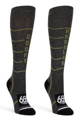 686 Women's Contour Merino Snow Socks 2 Pack Assorted Women's Snowboard Socks 686 
