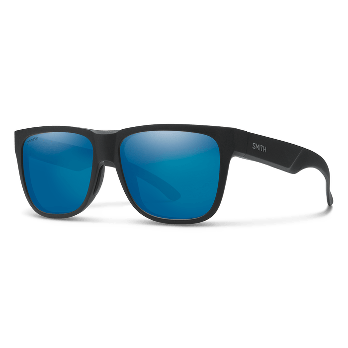 SMITH Lowdown 2 Matte Black - ChromaPop Blue Mirror Polarized Sunglasses Sunglasses Smith 