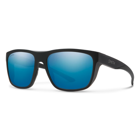 SMITH Barra Matte Black - ChromaPop Blue Mirror Polarized Sunglasses Sunglasses Smith 