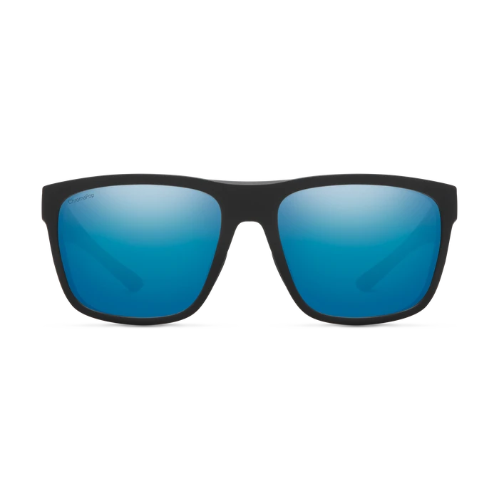 SMITH Barra Matte Black - ChromaPop Blue Mirror Polarized Sunglasses Sunglasses Smith 