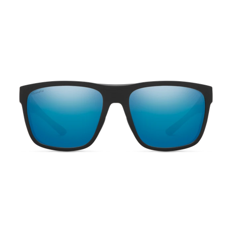 SMITH Barra Matte Black - ChromaPop Blue Mirror Polarized Sunglasses Sunglasses Smith 