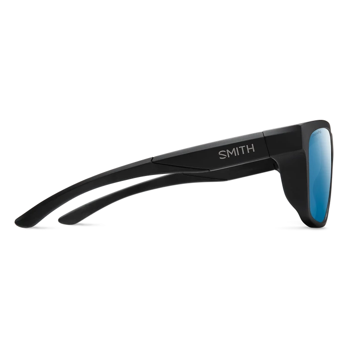 SMITH Barra Matte Black - ChromaPop Blue Mirror Polarized Sunglasses Sunglasses Smith 