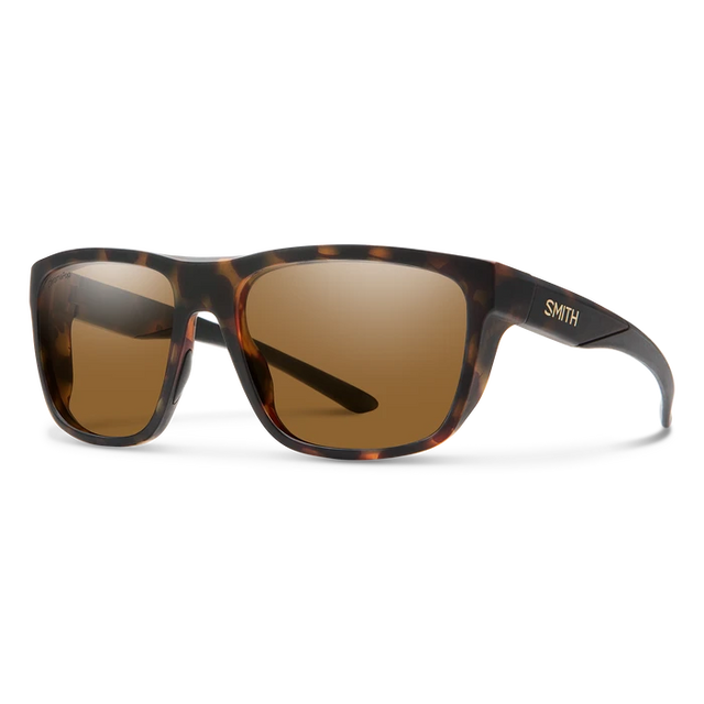 SMITH Barra Matte Tortoise - ChromaPop Brown Polarized Sunglasses Sunglasses Smith 