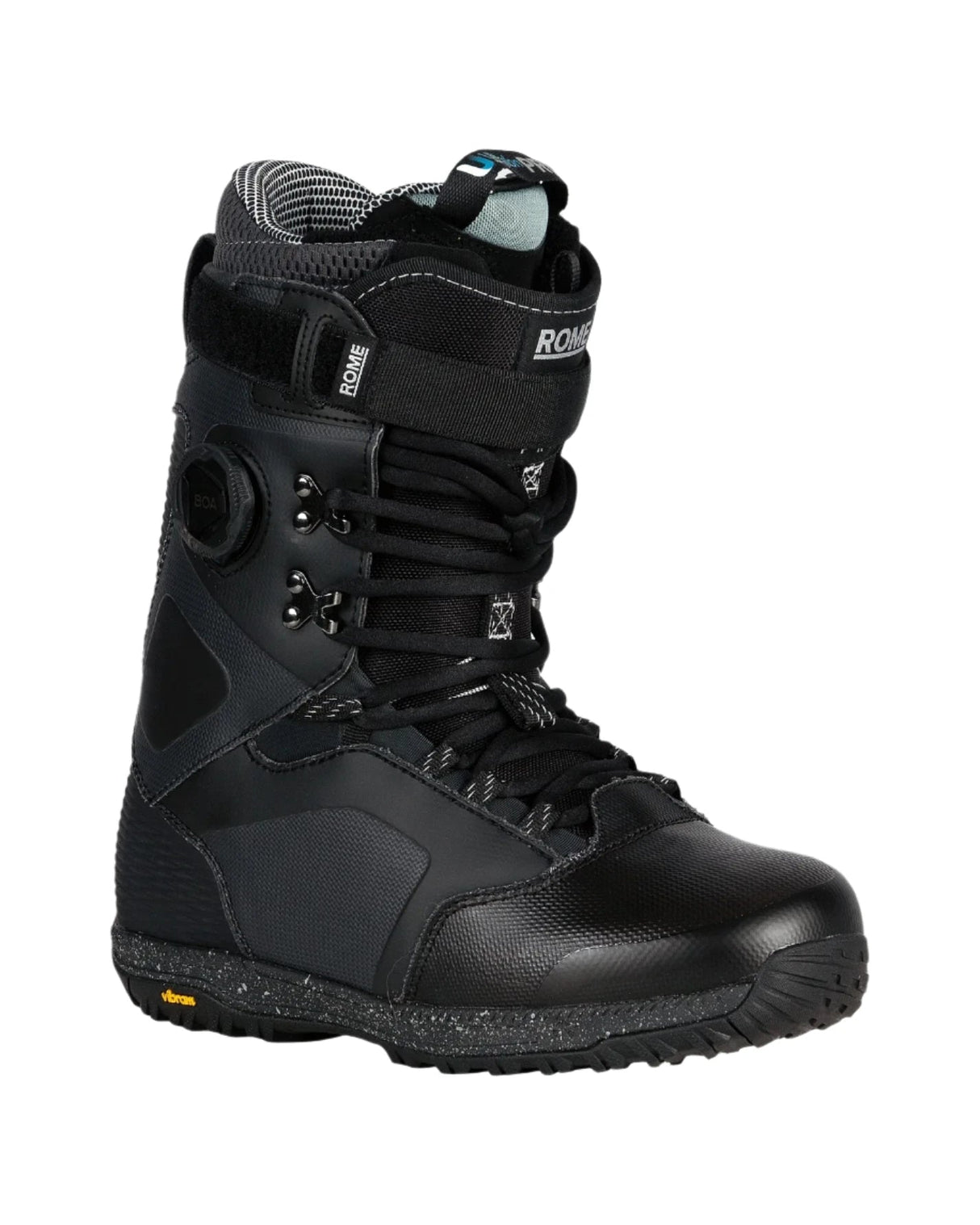 ROME Libertine Pro Hybrid BOA Snowboard Boots Black 2025 Men's Snowboard Boots Rome 