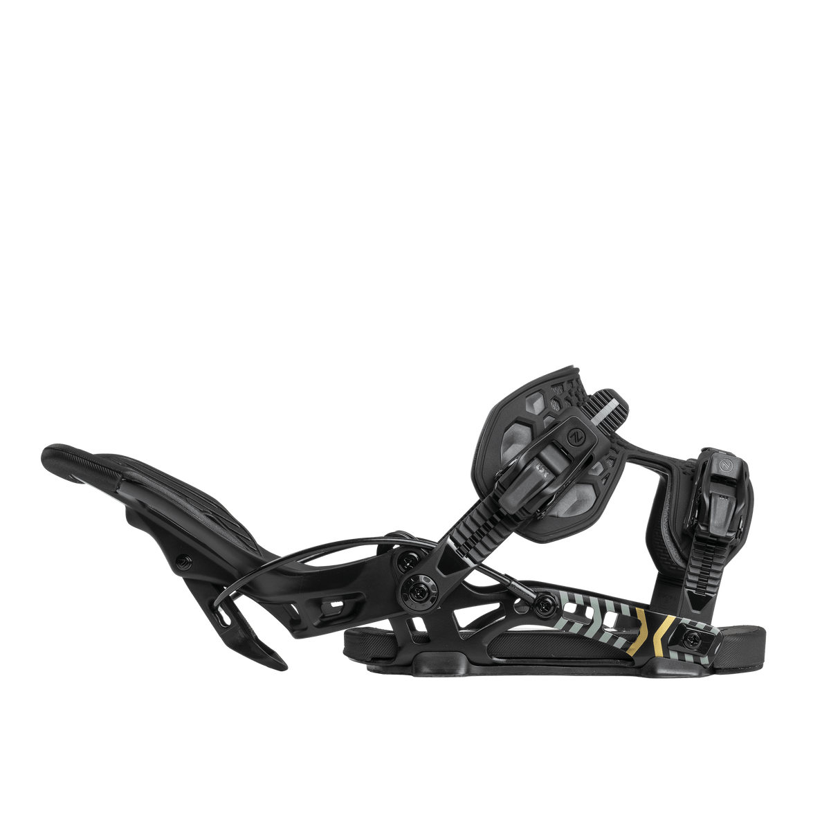 NIDECKER Flow NX2 Snowboard Bindings Black 2026 Men's Snowboard Bindings Nidecker 