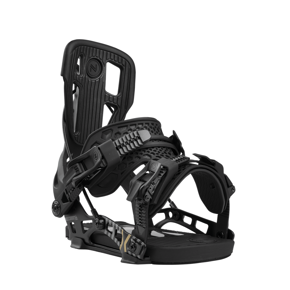 NIDECKER Flow NX2 Snowboard Bindings Black 2026 Men's Snowboard Bindings Nidecker 