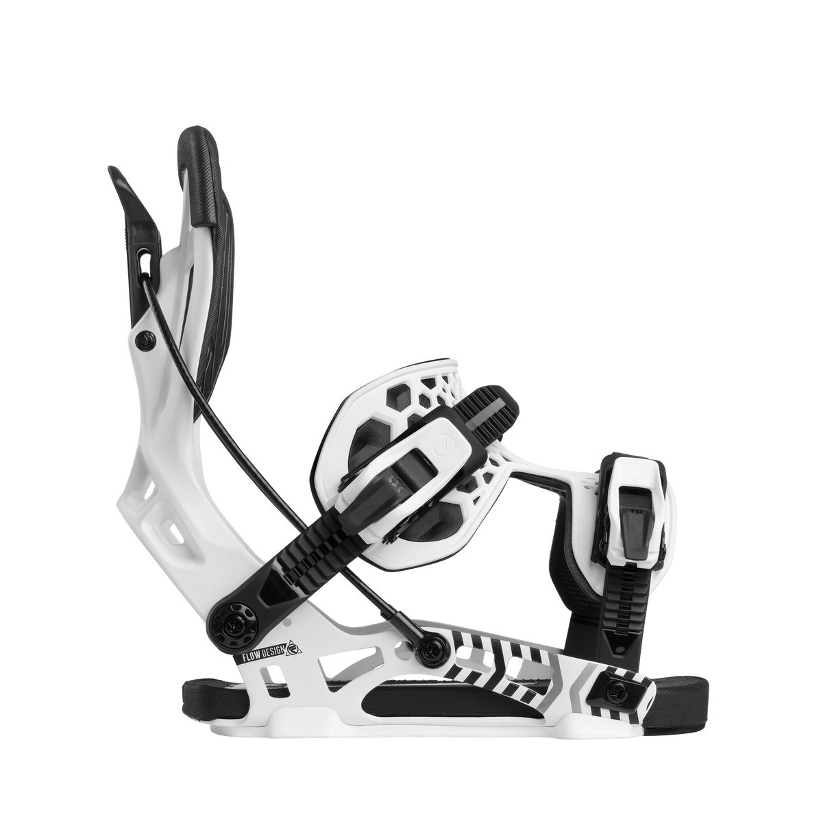 NIDECKER Flow NX2 Snowboard Bindings White 2026 Men's Snowboard Bindings Nidecker 