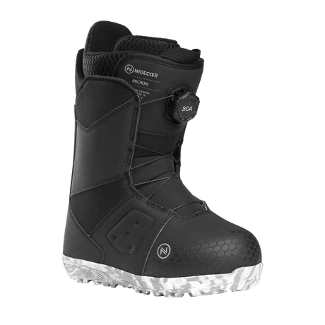 NIDECKER Youth Micron Snowboard Boots Black 2025 Youth Snowboard Boots Nidecker 