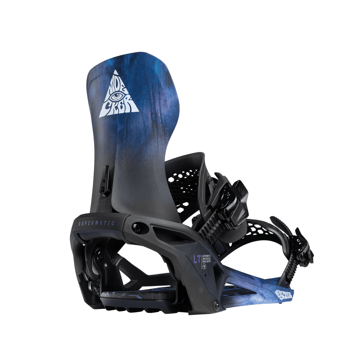 NIDECKER LT Supermatic Snowboard Bindings Bio Black 2026 Men's Snowboard Bindings Nidecker 