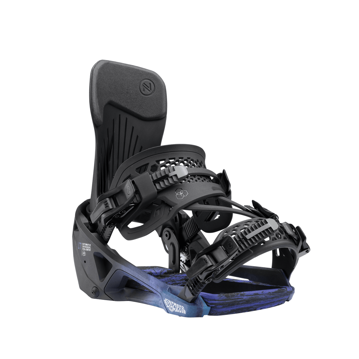 NIDECKER LT Supermatic Snowboard Bindings Bio Black 2026 Men's Snowboard Bindings Nidecker 