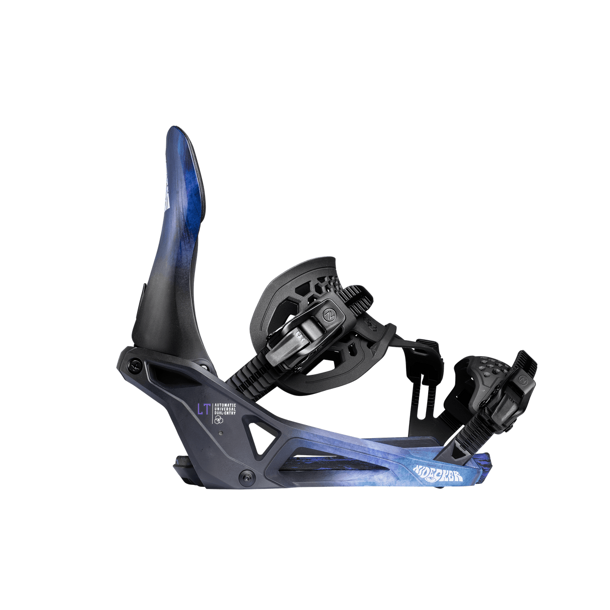 NIDECKER LT Supermatic Snowboard Bindings Bio Black 2026 Men's Snowboard Bindings Nidecker 