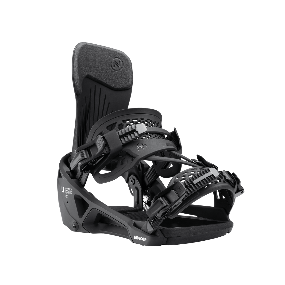 NIDECKER LT Supermatic Snowboard Bindings Black 2026 Men's Snowboard Bindings Nidecker 