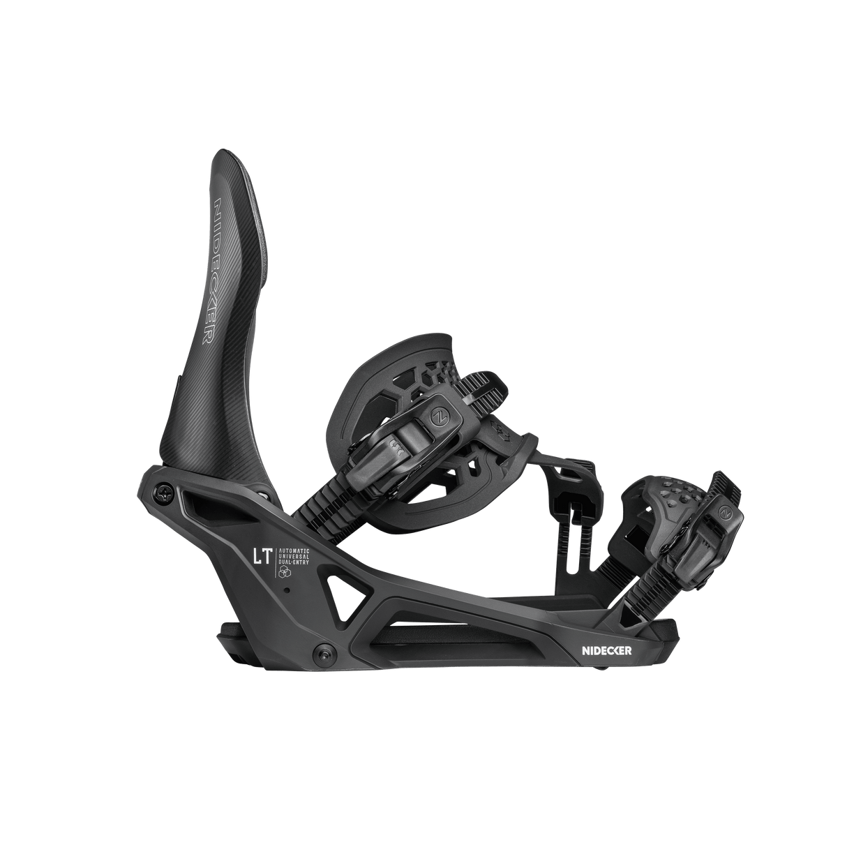 NIDECKER LT Supermatic Snowboard Bindings Black 2026 Men's Snowboard Bindings Nidecker 