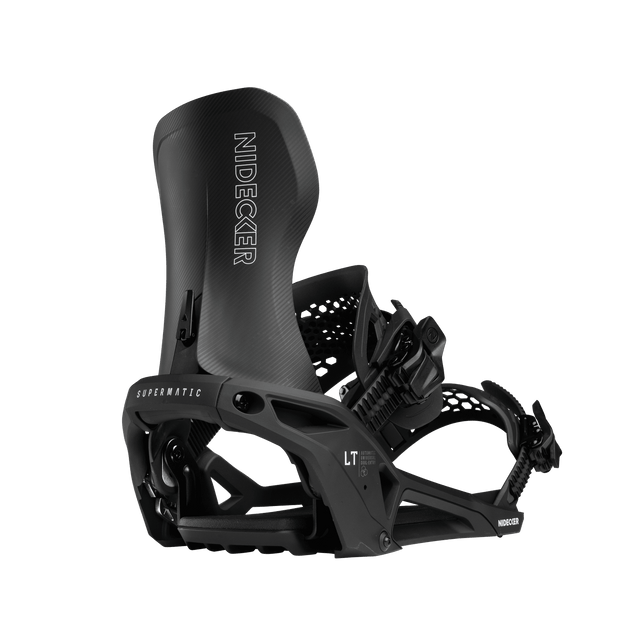NIDECKER LT Supermatic Snowboard Bindings Black 2026 Men's Snowboard Bindings Nidecker 