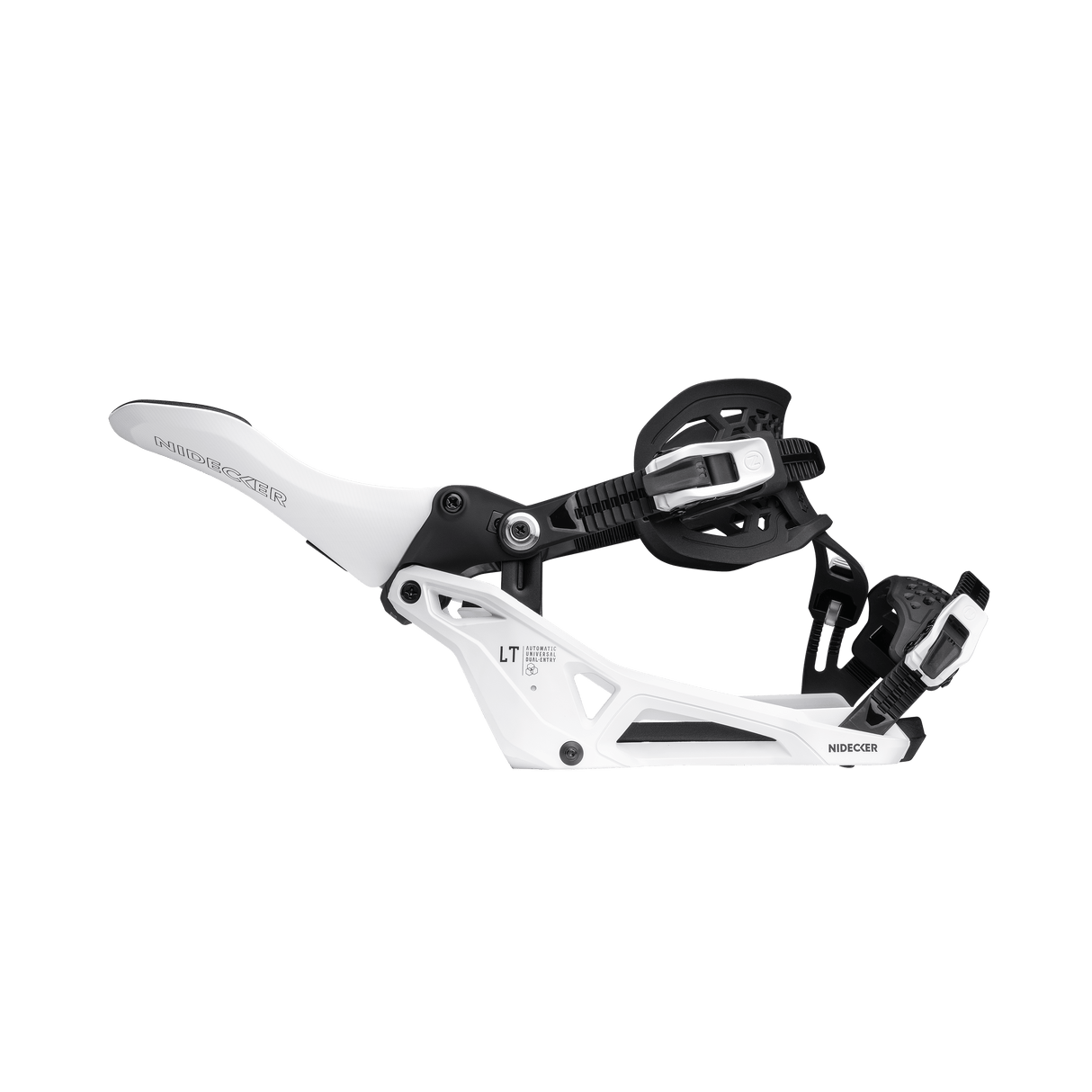 NIDECKER LT Supermatic Snowboard Bindings White 2026 Men's Snowboard Bindings Nidecker 
