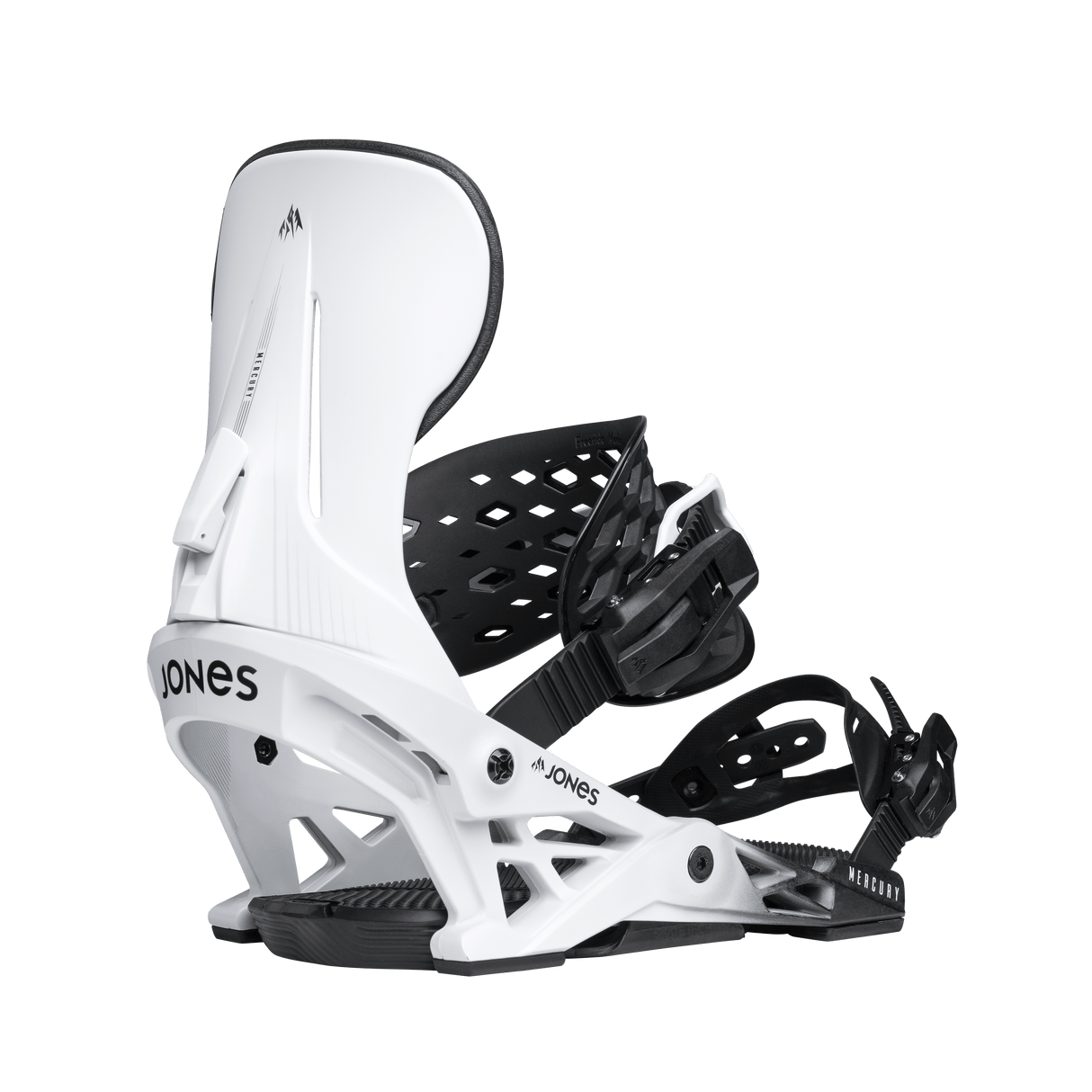 JONES Mercury Snowboard Bindings Cloud White 2026 Men's Snowboard Bindings Jones Snowboards 