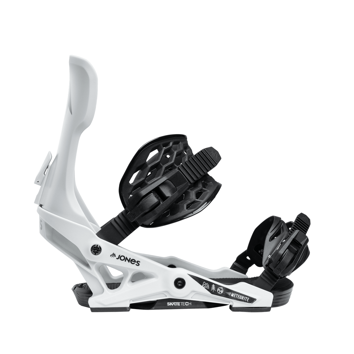 JONES Meteorite Snowboard Bindings Smoke Grey 2026 Men's Snowboard Bindings Jones Snowboards 