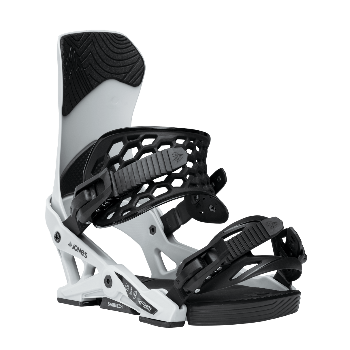 JONES Meteorite Snowboard Bindings Smoke Grey 2026 Men's Snowboard Bindings Jones Snowboards 