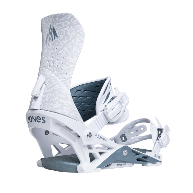 JONES Orion Art Snowboard Bindings White Glacier Frost 2026 Men's Snowboard Bindings Jones Snowboards 