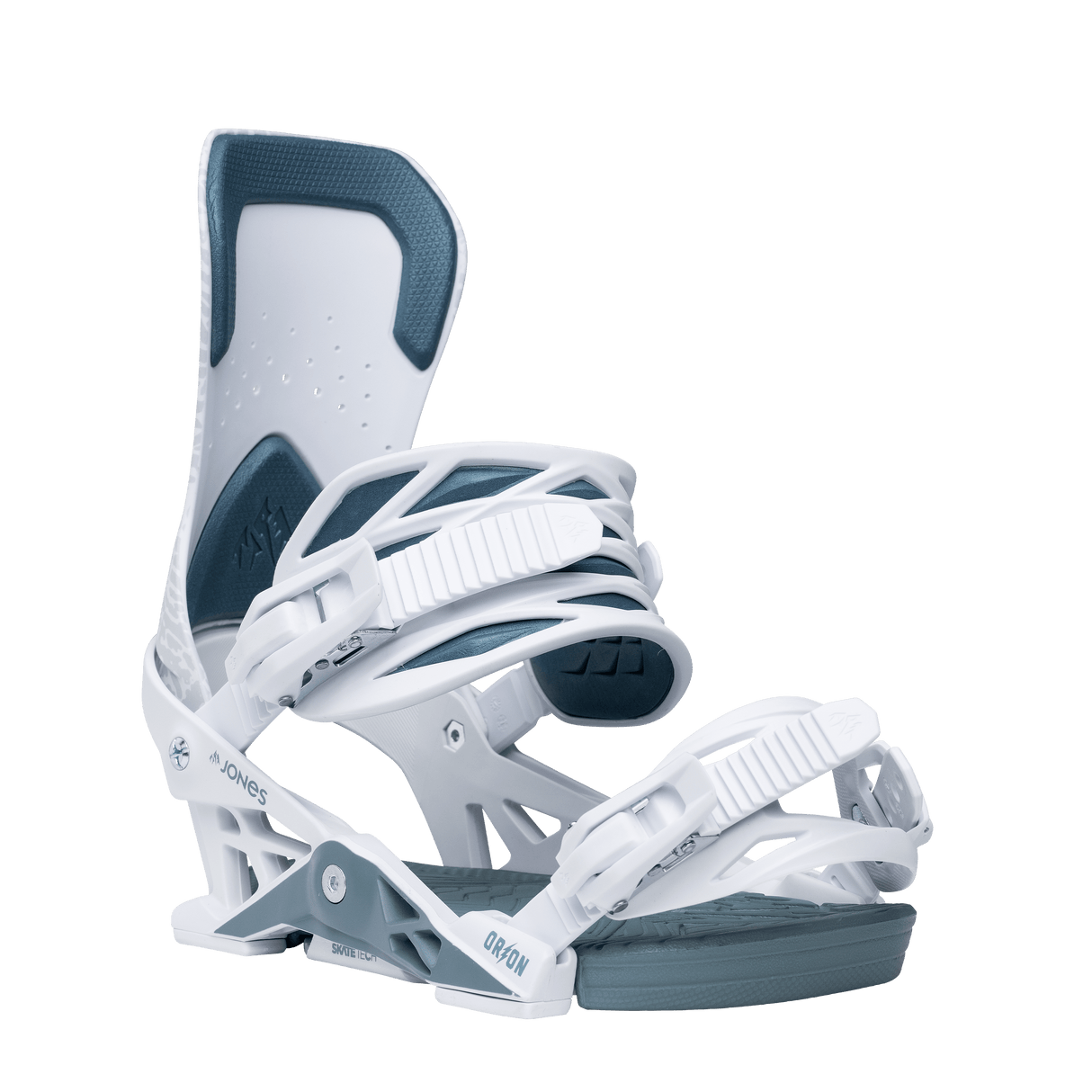 JONES Orion Art Snowboard Bindings White Glacier Frost 2026 Men's Snowboard Bindings Jones Snowboards 