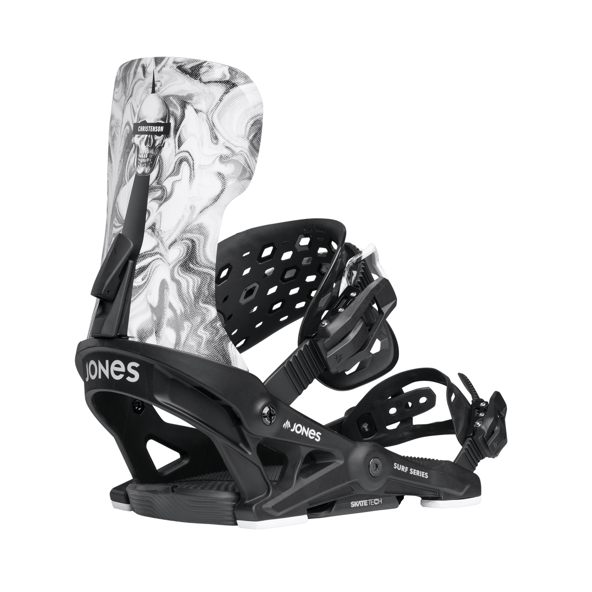 JONES Meteorite Surf Series Snowboard Bindings Black 2026 Men's Snowboard Bindings Jones Snowboards 