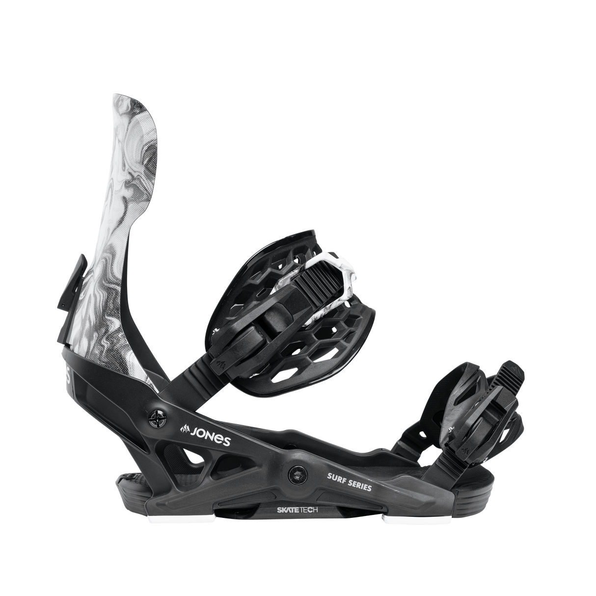 JONES Meteorite Surf Series Snowboard Bindings Black 2026 Men's Snowboard Bindings Jones Snowboards 