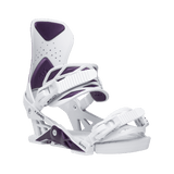 JONES Women's Aurora Snowboard Bindings Deep Purple White 2026 Women's Snowboard Bindings Jones Snowboards 