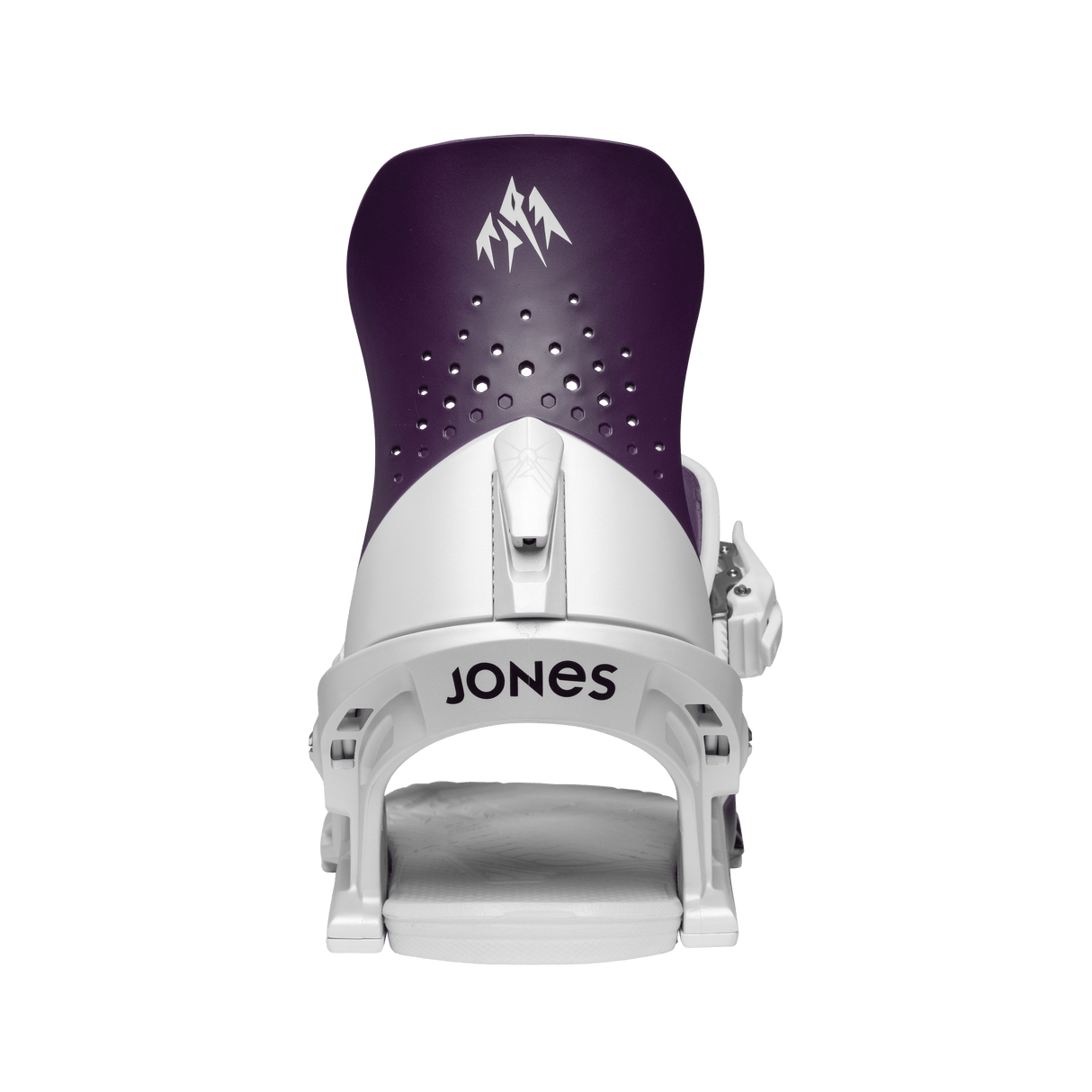 JONES Women's Aurora Snowboard Bindings Deep Purple White 2026 Women's Snowboard Bindings Jones Snowboards 