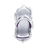 JONES Women's Aurora Snowboard Bindings Deep Purple White 2026 Women's Snowboard Bindings Jones Snowboards 