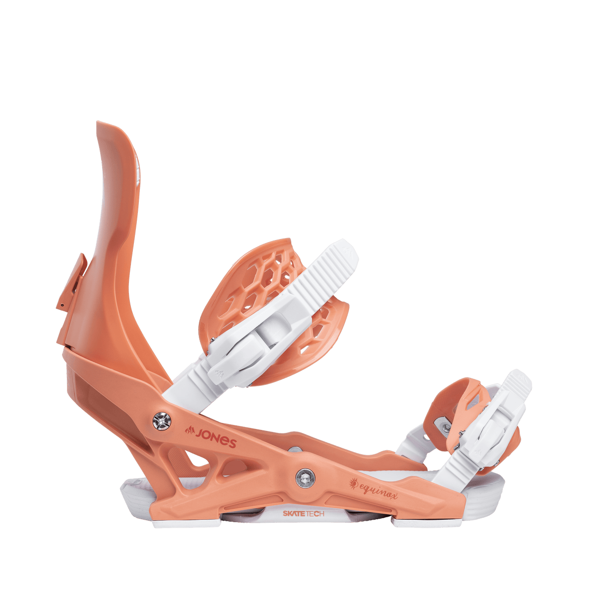JONES Women's Equinox Snowboard Bindings Deep Coral 2026 Women's Snowboard Bindings Jones Snowboards 
