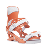JONES Women's Equinox Snowboard Bindings Deep Coral 2026 Women's Snowboard Bindings Jones Snowboards 