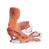 JONES Women's Equinox Snowboard Bindings Deep Coral 2026 Women's Snowboard Bindings Jones Snowboards 