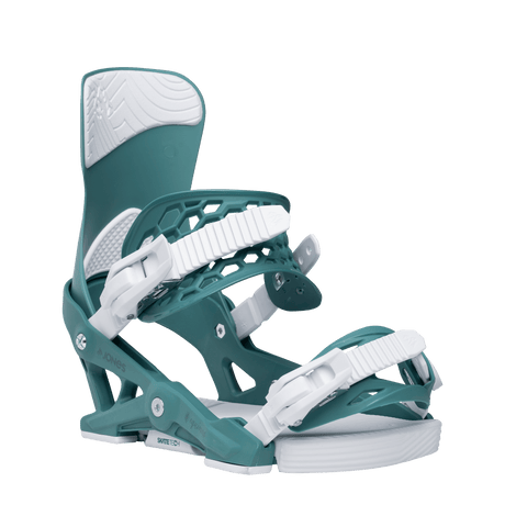 JONES Women's Equinox Snowboard Bindings Deep Teal 2026 Women's Snowboard Bindings Jones Snowboards 