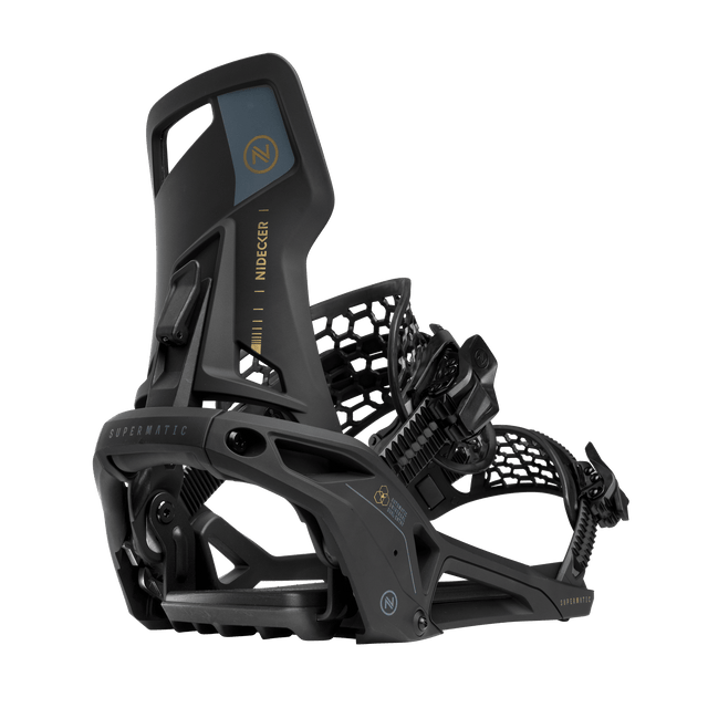 NIDECKER Supermatic OG Snowboard Bindings Black 2026 Men's Snowboard Bindings Nidecker 