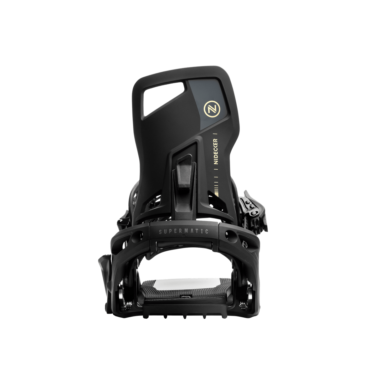 NIDECKER Supermatic OG Snowboard Bindings Black 2026 Men's Snowboard Bindings Nidecker 