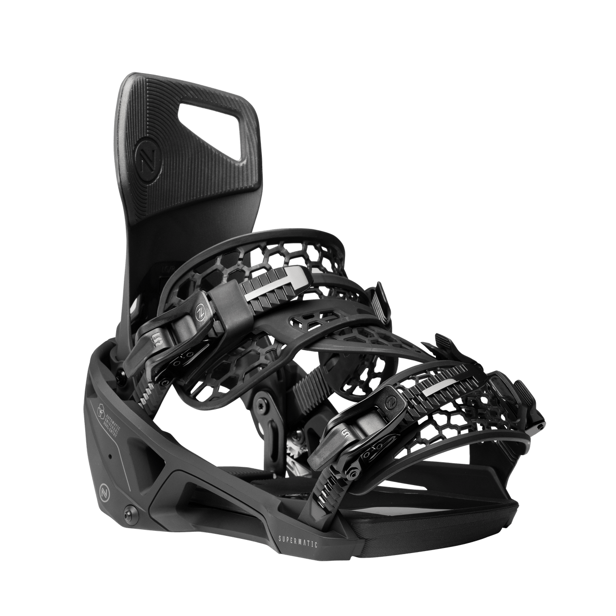NIDECKER Supermatic OG Snowboard Bindings Black 2026 Men's Snowboard Bindings Nidecker 