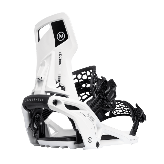 NIDECKER Supermatic OG Snowboard Bindings White 2026 Men's Snowboard Bindings Nidecker 