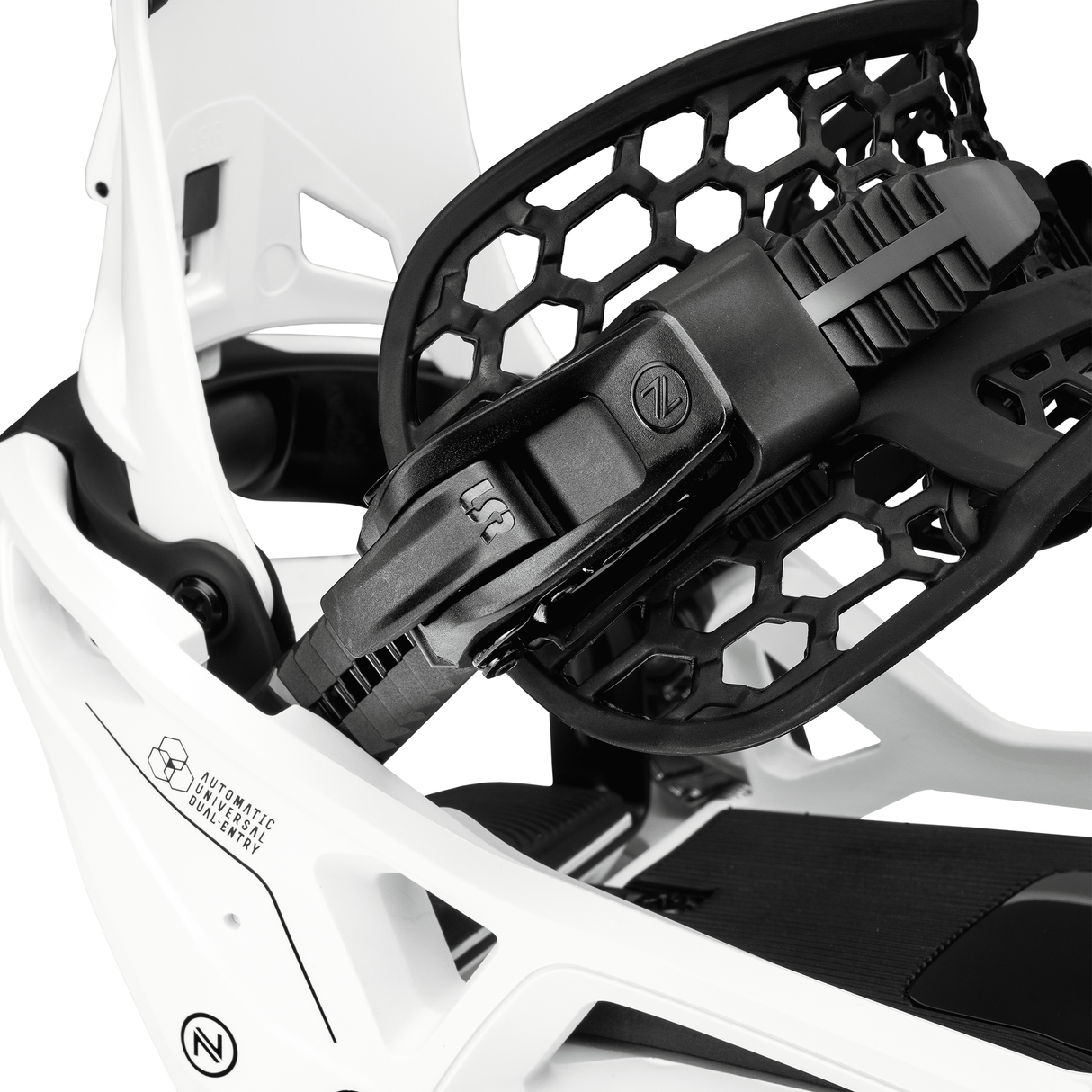 NIDECKER Supermatic OG Snowboard Bindings White 2026 Men's Snowboard Bindings Nidecker 
