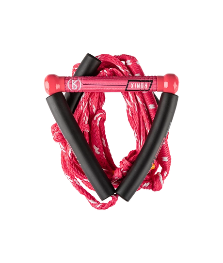 RONIX Women's Stretch Surf Rope With Handle Pink Wakesurf Ropes Ronix 