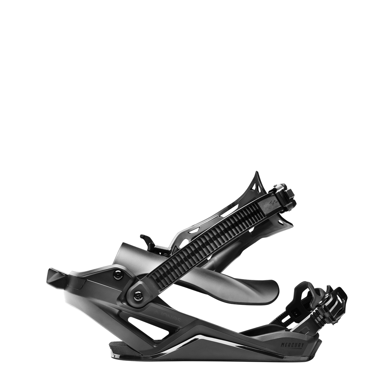 JONES Mercury FASE Snowboard Bindings Stealth Black 2027 Men's Snowboard Bindings Jones Snowboards 