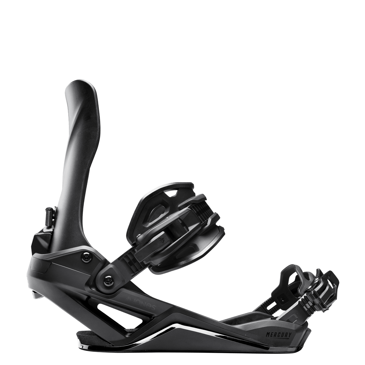 JONES Mercury FASE Snowboard Bindings Stealth Black 2027 Men's Snowboard Bindings Jones Snowboards 