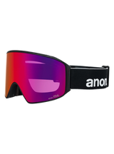 ANON M4 Cylindrical Black - Perceive Sunny Red + Perceive Cloudy Burst + MFI Facemask Snow Goggles Snow Goggles Anon 