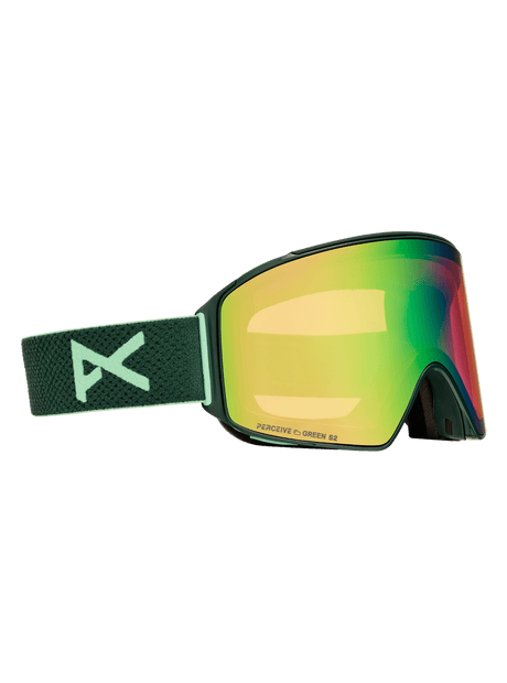 ANON M4 Cylindrical Brunswick Green - Perceive Variable Green + Perceive Cloudy Pink + MFI Facemask Snow Goggles Snow Goggles Anon 