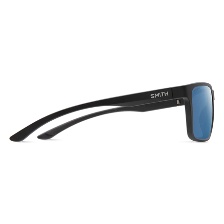 SMITH Riptide Matte Black - ChromaPop Polarized Glass Blue Mirror Sunglasses Smith 