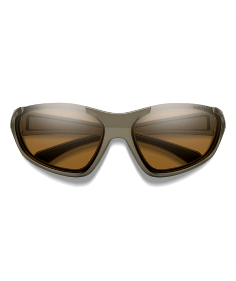 SMITH Sliders Matte Olive Oil - ChromaPop Brown Sunglasses Sunglasses Smith 