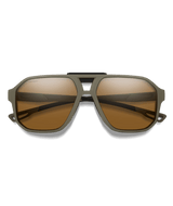 SMITH Truss Matte Olive Oil - ChromaPop Brown Polarized Sunglasses Sunglasses Smith 