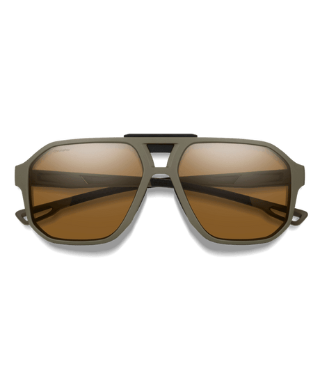 SMITH Truss Matte Olive Oil - ChromaPop Brown Polarized Sunglasses Sunglasses Smith 