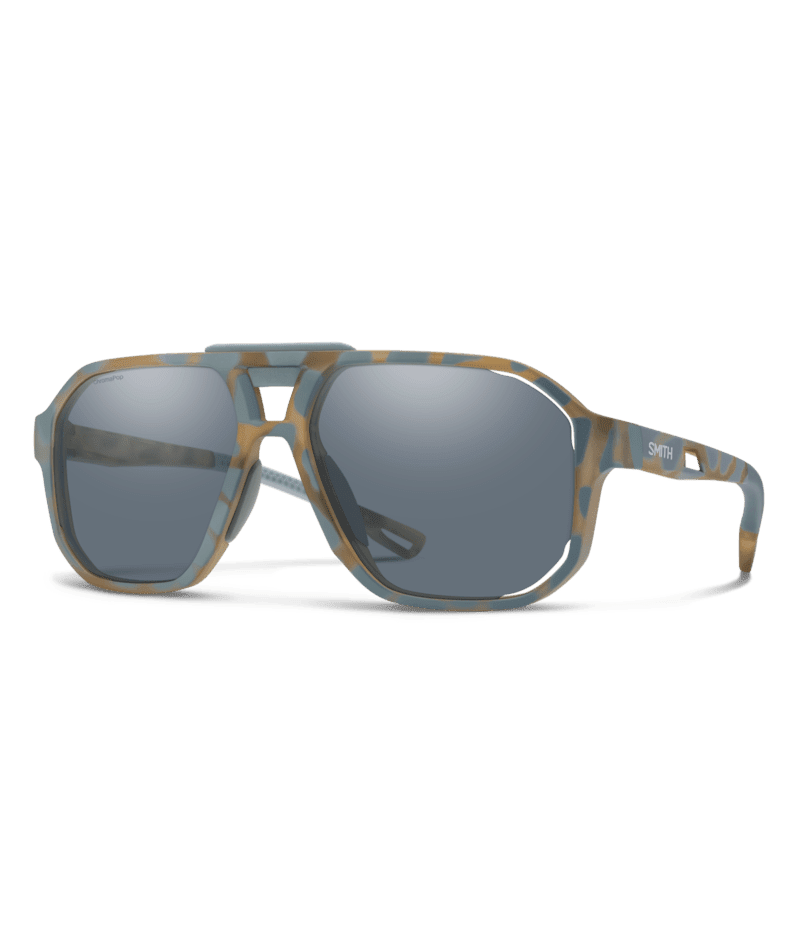 SMITH Truss Matte Flint/Tarmac Tortoise - ChromaPop Slate Sunglasses Sunglasses Smith 