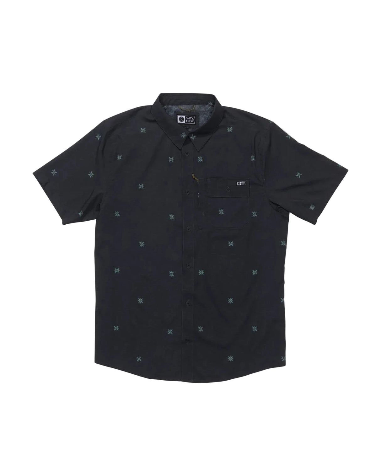 SALTY CREW Flagship UV Button Up Shirt Phanton Men's Short Sleeve Button Up Shirts Salty Crew 
